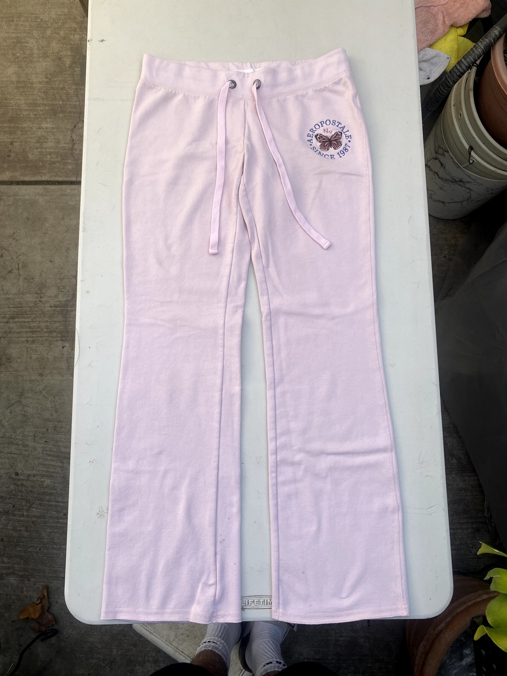 Aeropostale Women Light Pink Flared Sweatpants